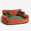 Vintage Style Chenille Dog & Cat Sofa Bed