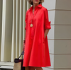 Classic Elegant Shirt Dress