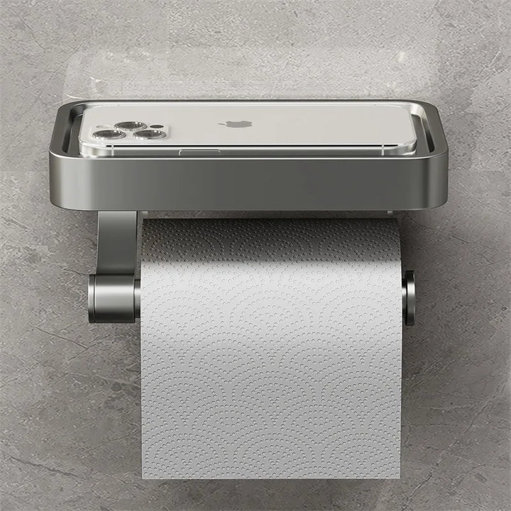 Toilet Roll Holder with Shelf – Stalux