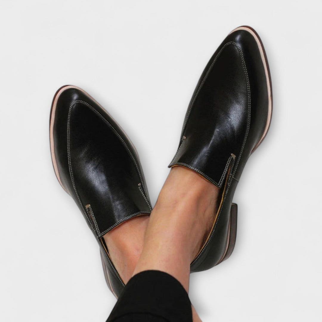 Women's Orthopaedic Loafers Black – Comfortable Slip-On Shoes