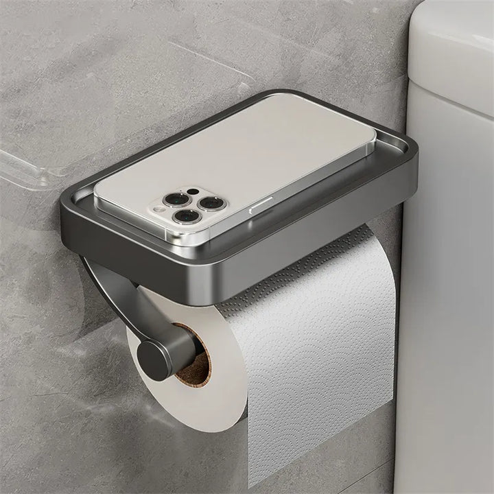 Toilet Roll Holder with Shelf – Stalux