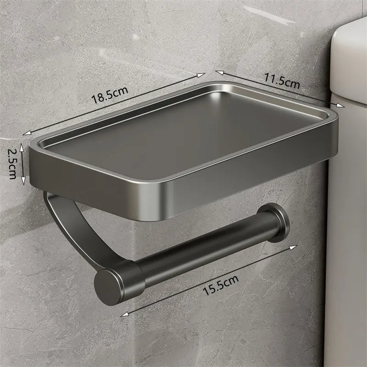 Toilet Roll Holder with Shelf – Stalux