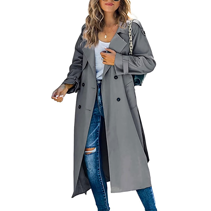 Women's Long Trench Coat Timeless & Functional