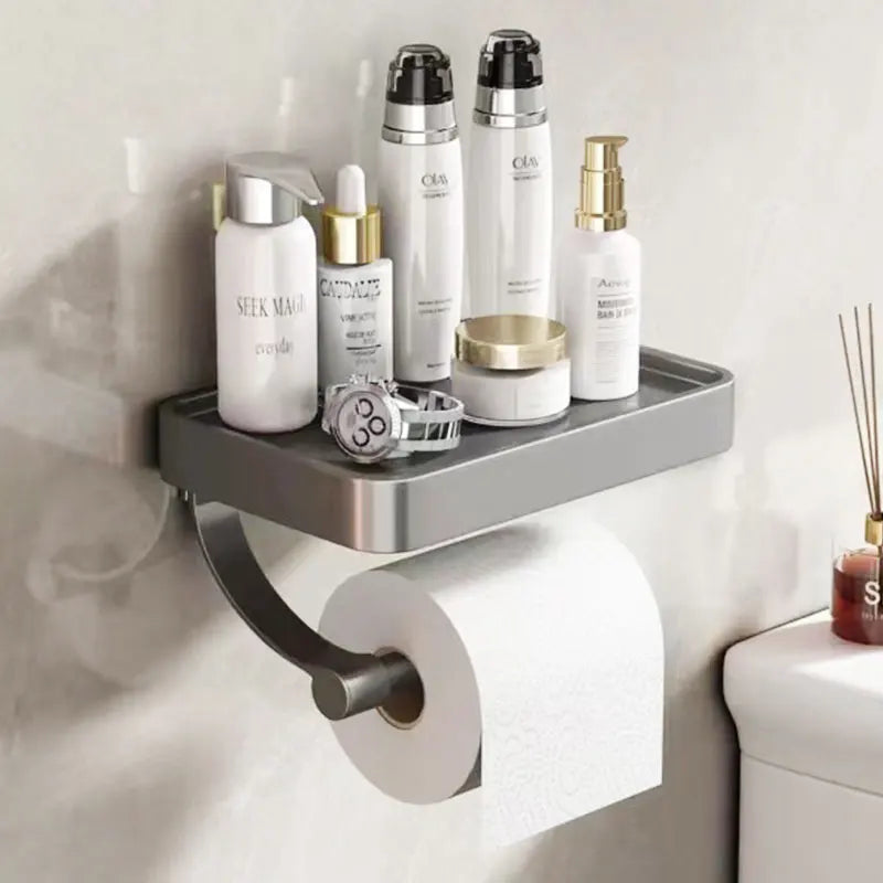 Toilet Roll Holder with Shelf – Stalux