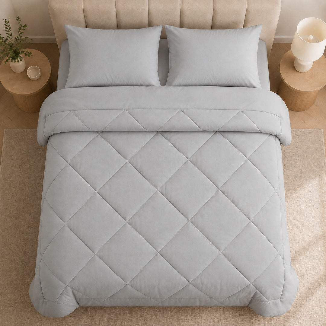 2-in-1 Quilted Duvet – No Duvet Cover Needed