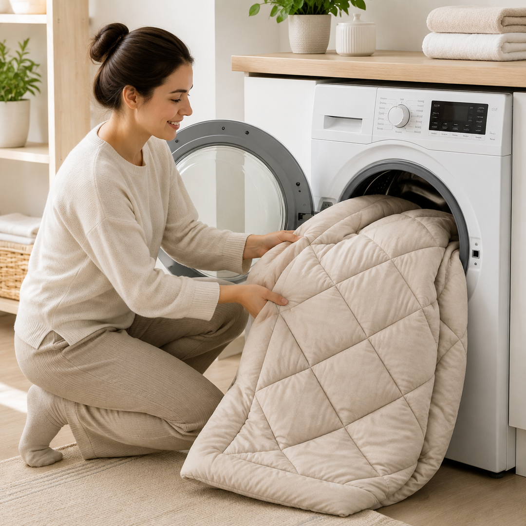 2-in-1 duvet — no duvet cover needed