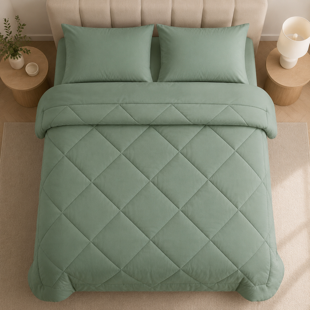 2-in-1 duvet — no duvet cover needed