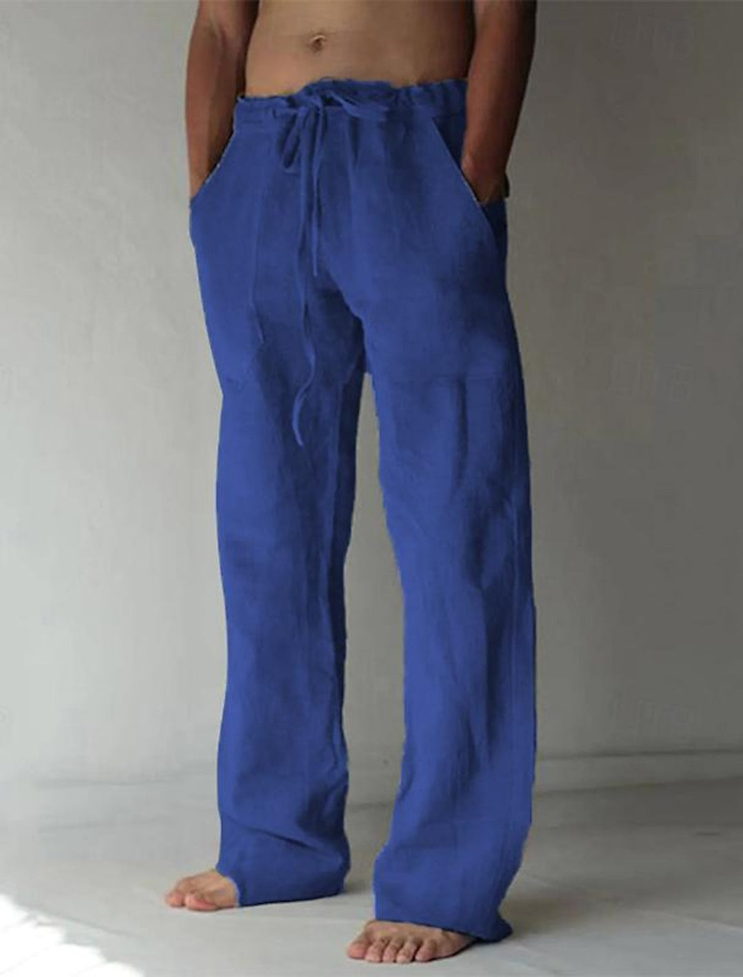 Casual Men's Wide-Cut Linen Pants for Summer – Elias