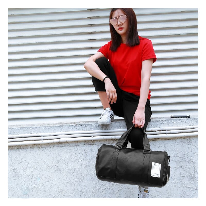 Duffel Bag Carry on Gym Duffle with Shoulder Strap and Zippered Pockets Backpack