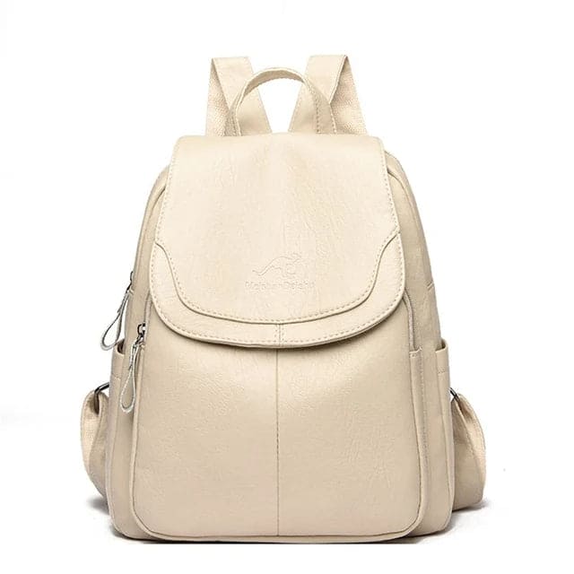 Leather Backpack for Women - Vegan Leather - Practical & Stylish