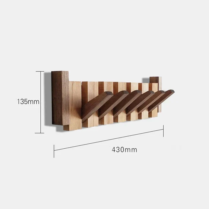 Wooden Piano-Style Coat Rack - Melodia
