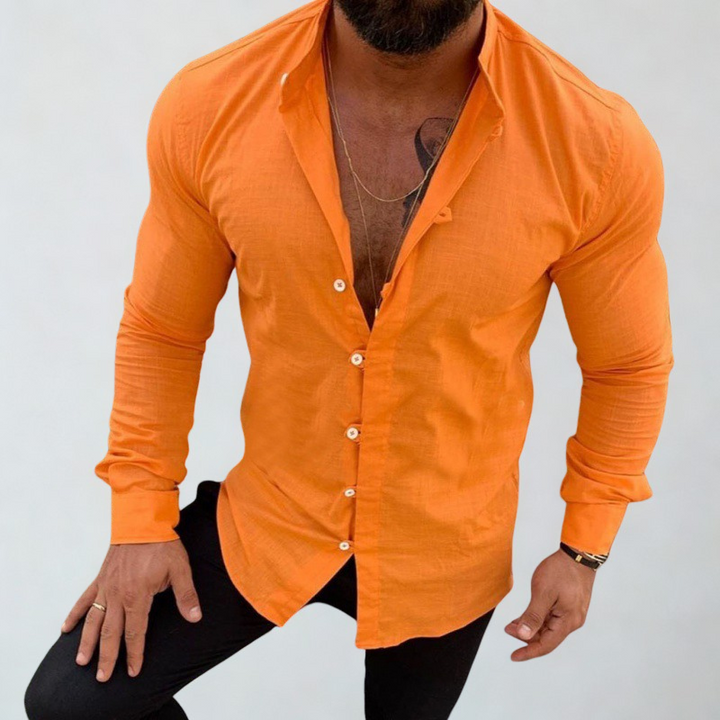 Classic Men’s Linen Shirt for Summer Comfort