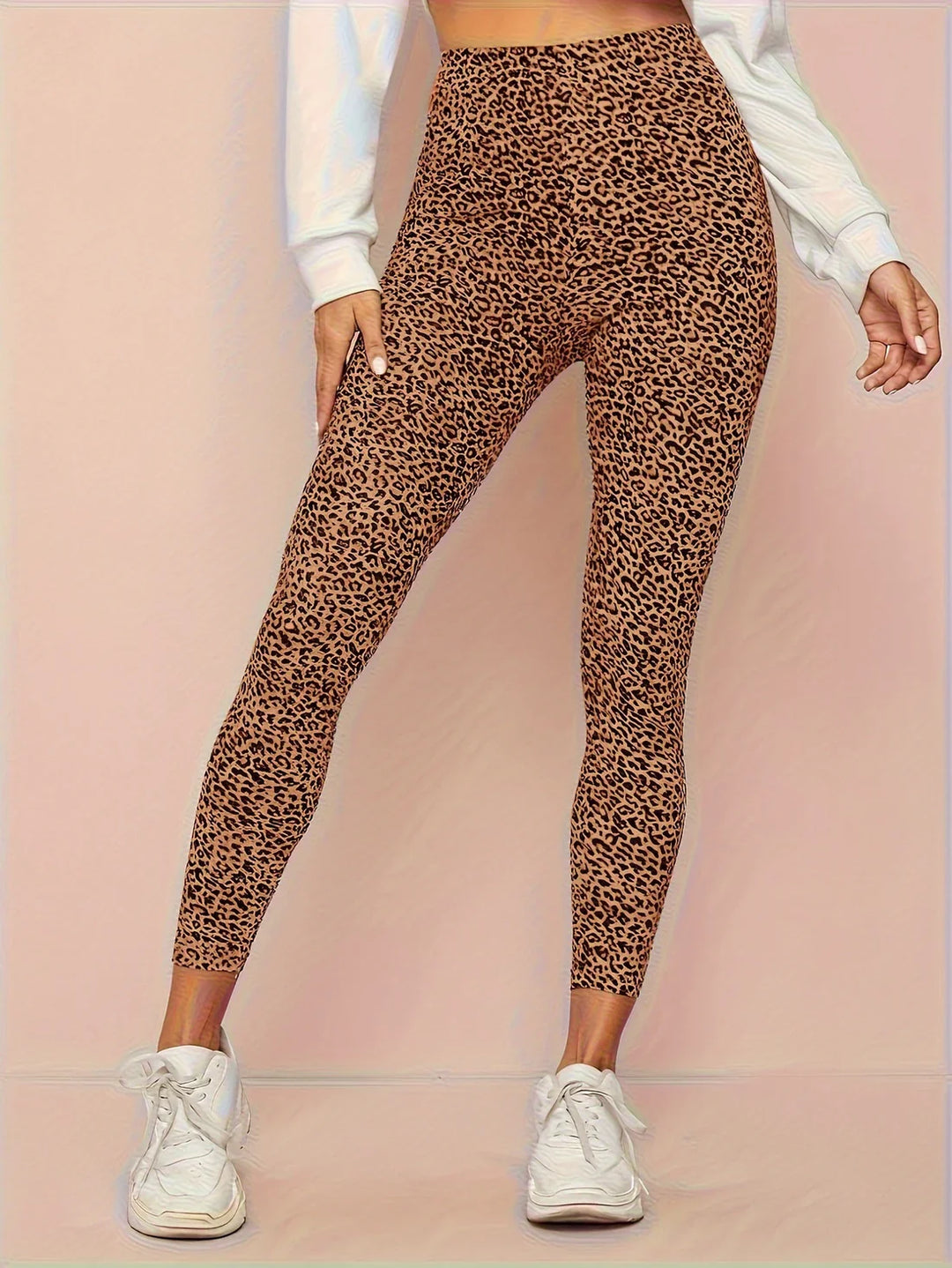 Women's Leopard Print High-Waist Leggings