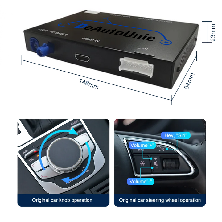 CarPlay & Android Auto | Audi Module 2013 to 2018 | Wireless