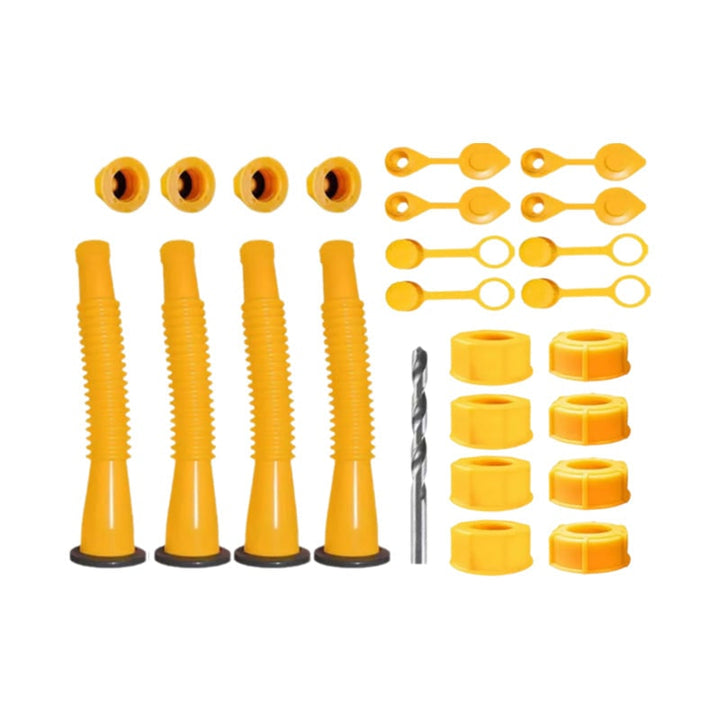 Gas Can Spout and Nozzle Replacement Kit with Flexible Design and Leak-Proof Gaskets