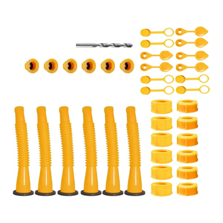Gas Can Spout and Nozzle Replacement Kit with Flexible Design and Leak-Proof Gaskets