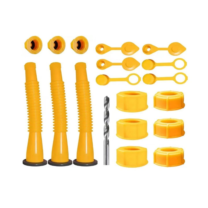 Gas Can Spout and Nozzle Replacement Kit with Flexible Design and Leak-Proof Gaskets