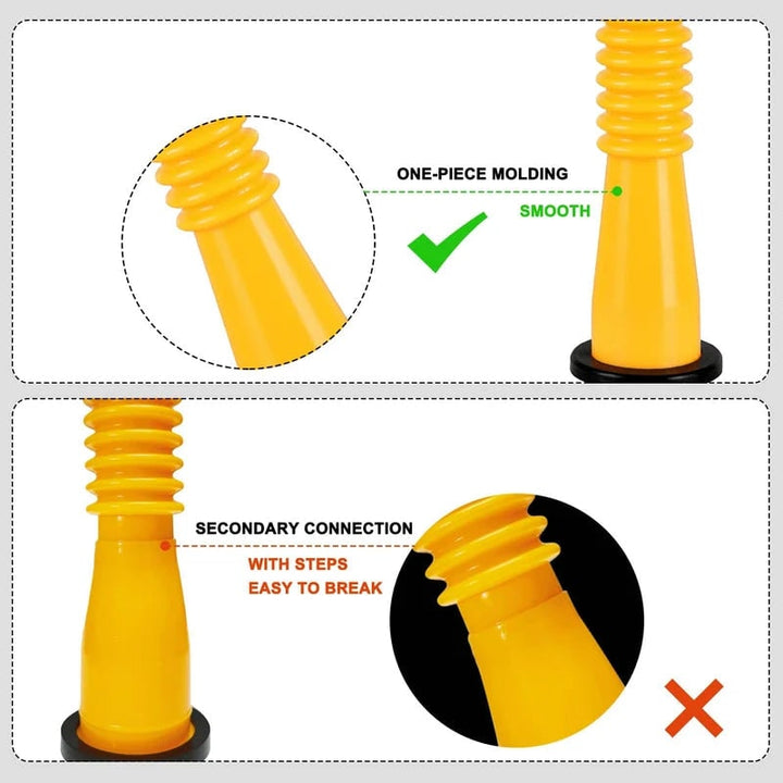 Gas Can Spout and Nozzle Replacement Kit with Flexible Design and Leak-Proof Gaskets