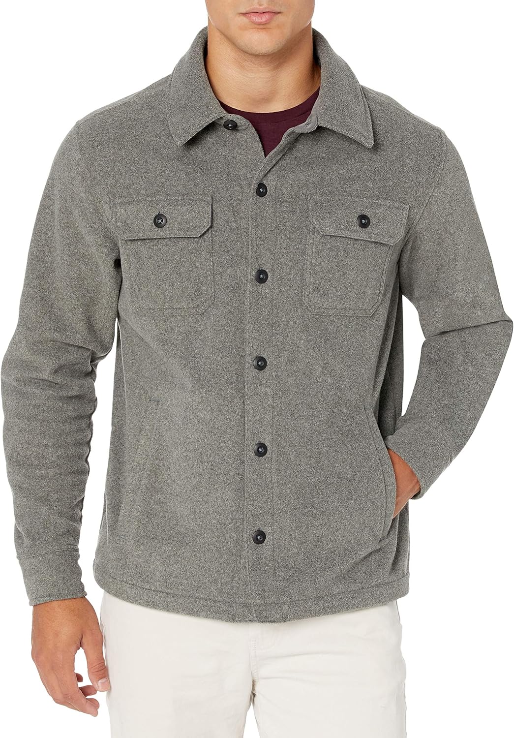 Men's Fleece Overshirt for Spring 2026 – Max