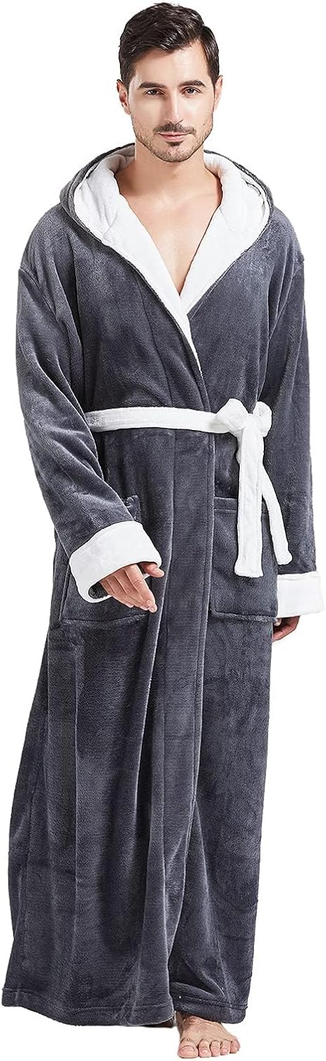 Men's Lightweight Fleece Summer Bathrobe – James