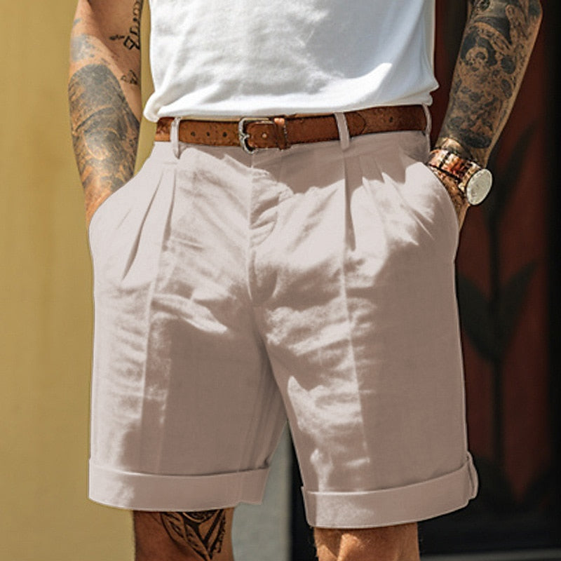 Stylish Linen-Cotton Men's Shorts – Mailand