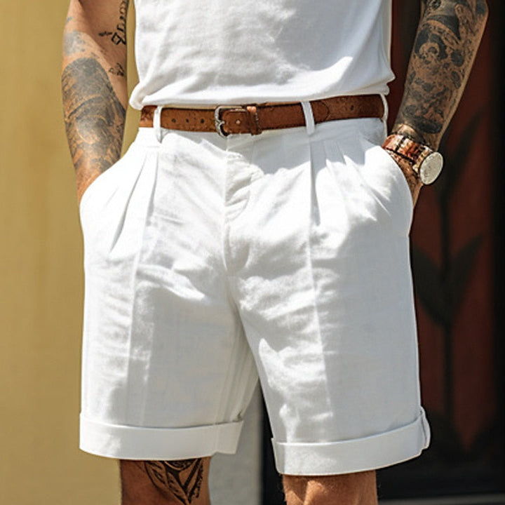 Stylish Linen-Cotton Men's Shorts – Mailand