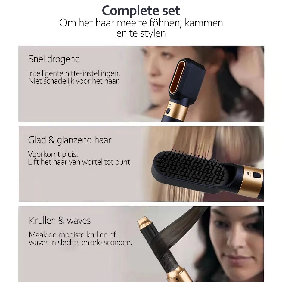 5-in-1 Multifunctional Hair Styler with Ionic Technology - AuraStyle