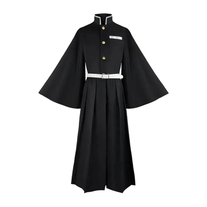 Halloween Anime Cosplay Costume and Outfits with High Collar Wide Sleeves Samurai Style