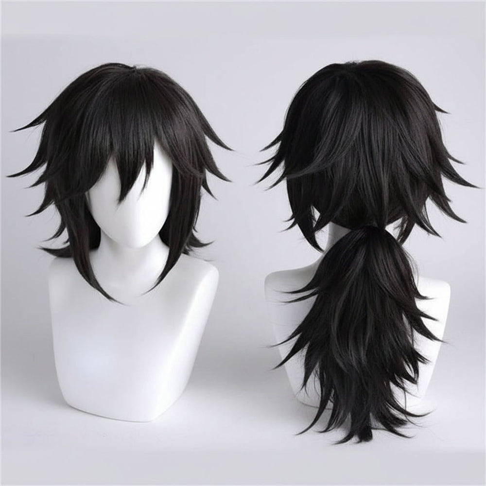 Halloween Anime Cosplay Costume with Character Haori Jacket Light-Up and Spiky