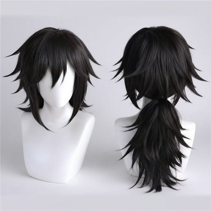 Halloween Anime Cosplay Costume with Character Haori Jacket Light-Up and Spiky