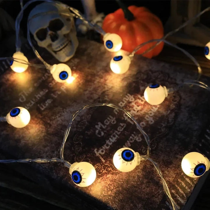 Halloween Outdoor String Lights LED Battery Operated for Patio Party Decoration