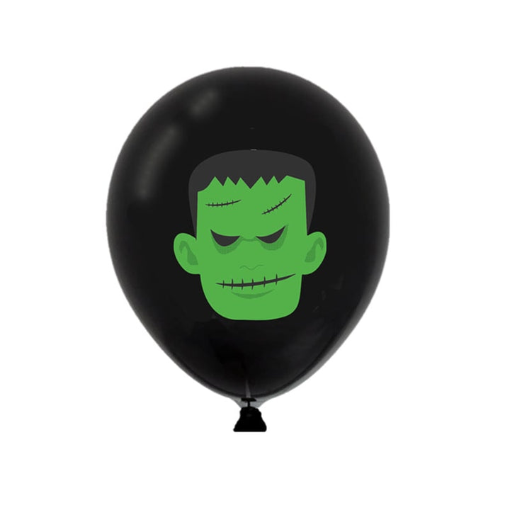 Halloween Party Balloons with Spooky Printed Designs and Latex Construction for Decoration