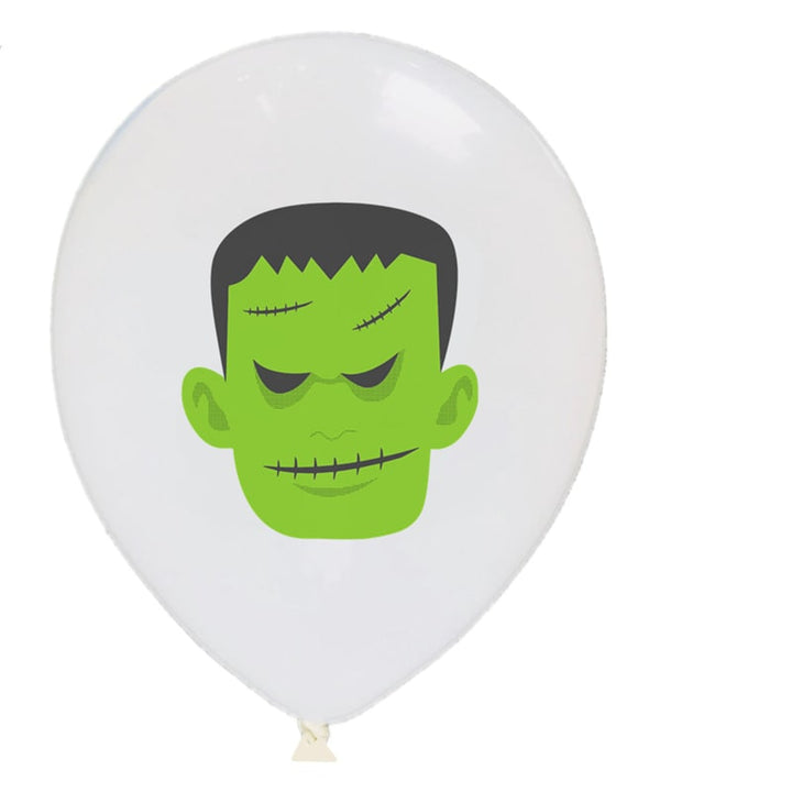 Halloween Party Balloons with Spooky Printed Designs and Latex Construction for Decoration