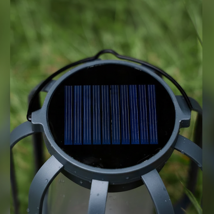 Halloween Solar Outdoor Lantern with Flickering Flame Effect for Yard Decoration