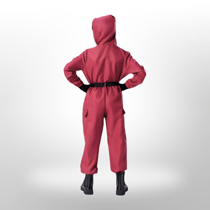 Halloween survival game Costume Suit with Mask and Toy Gun