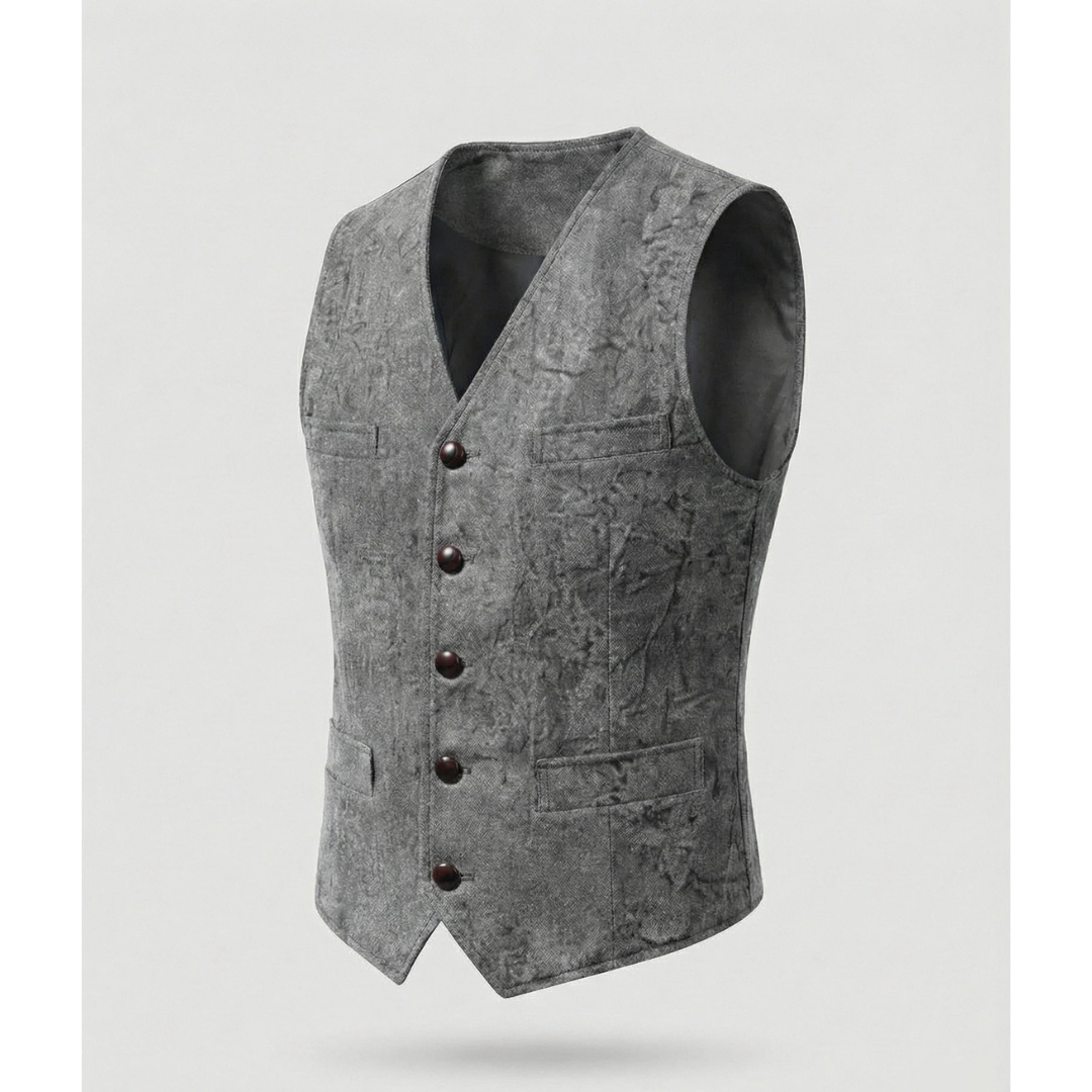 Elegant traditional men's waistcoat with buttons
