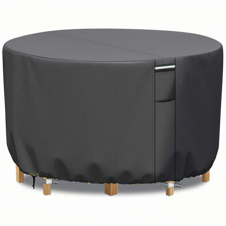 Sturdy Cover for Round Patio Furniture with Vent