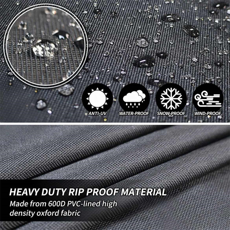 Heavy-Duty Round Patio Furniture Cover with Air Vents