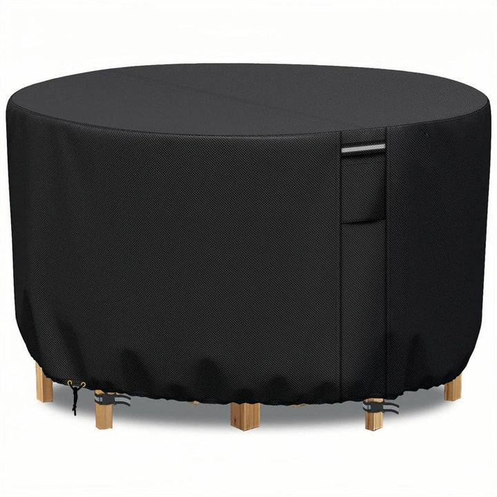 Heavy-Duty Round Patio Furniture Cover with Air Vents