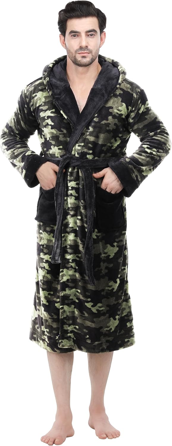 Men's Lightweight Fleece Summer Bathrobe – Harry