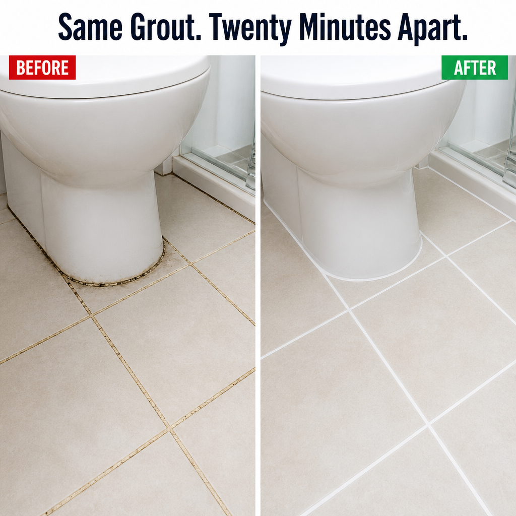 Grout Restoration Pen – Covers Discoloured Grout in Minutes