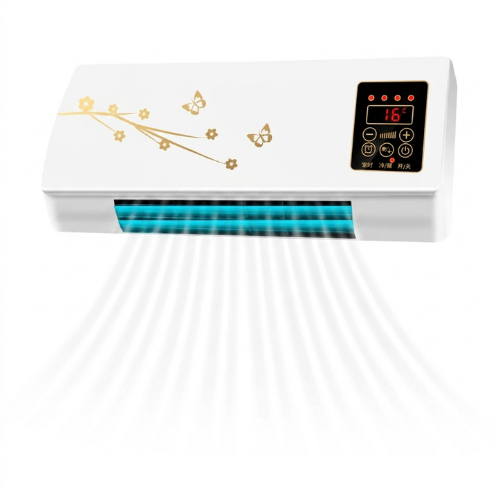 2-in-1 Wall-Mounted Heater & Cooling Fan – Fast Heating & Cool Air Circulation
