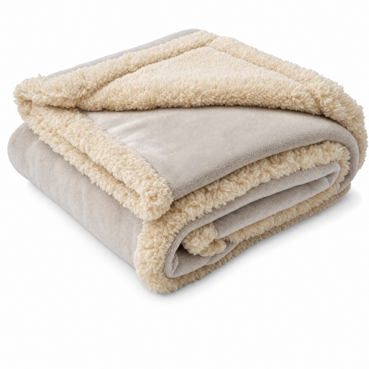 Waterproof Flannel Sherpa Fleece Thickened Dog Blanket