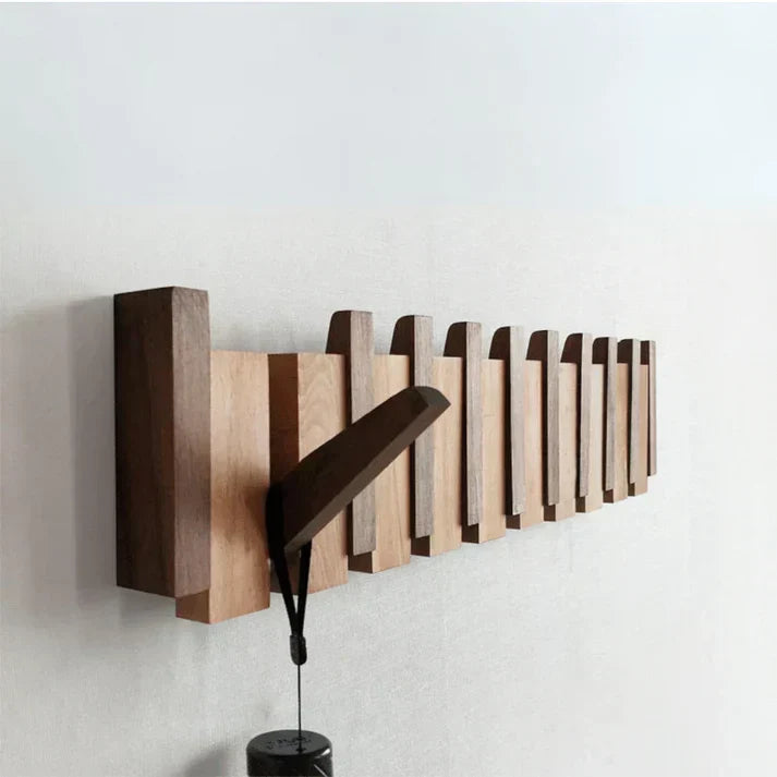 Primo | Piano-Shaped Wooden Coat Rack | Elegant Design | Durable Wood