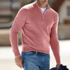Men's fine wool Zipper Basic Sweater
