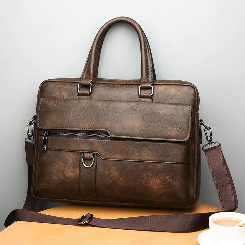 Benedicto – Elegant Leather Shoulder Bag for Men