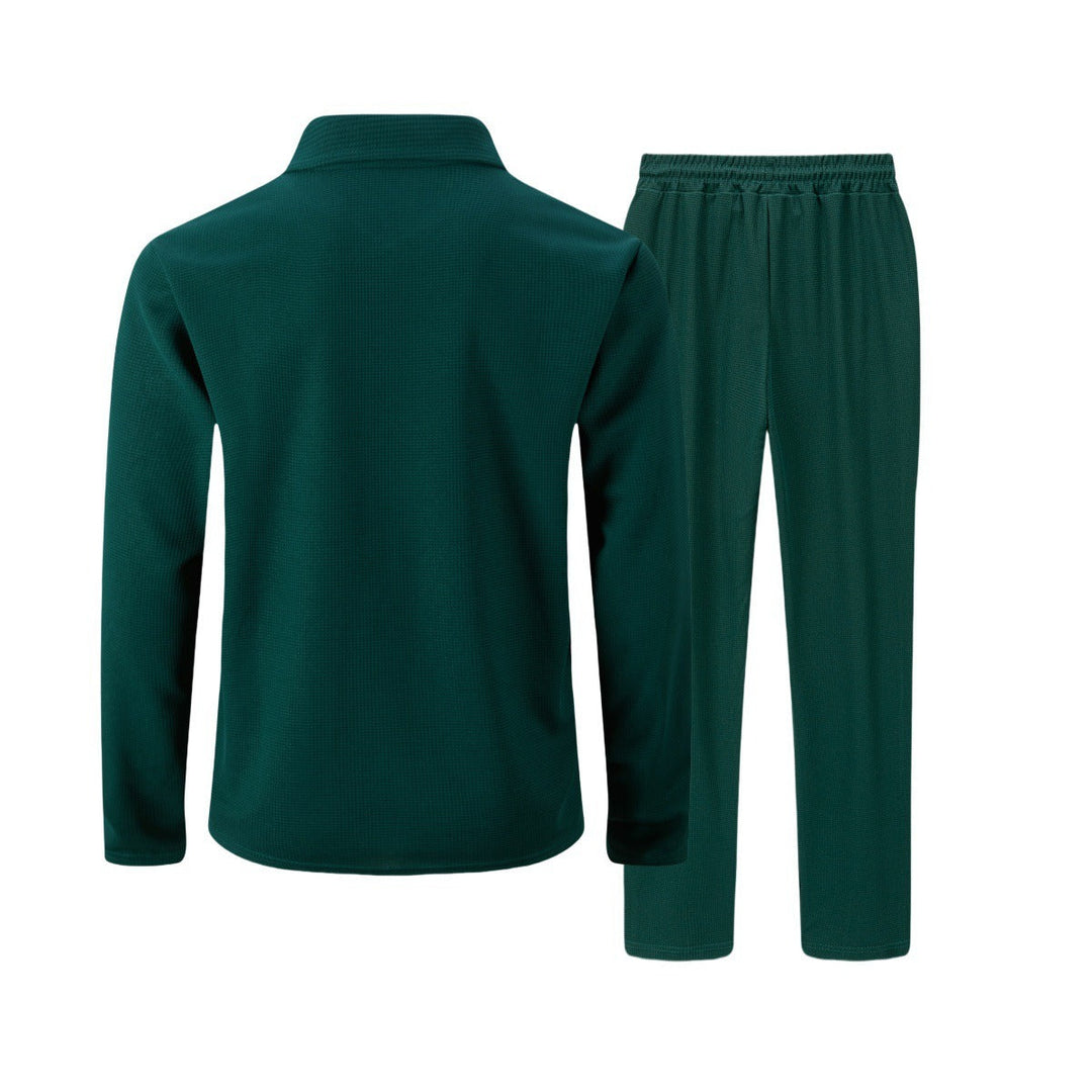 Men's Slim Fit Set – With Zip, Suitable for Casual and Sporty Activities