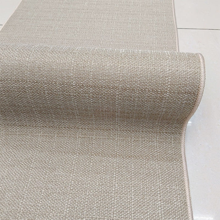Indoor Doormat with Textured Woven Surface and Rounded Corners for Entryway Rugs