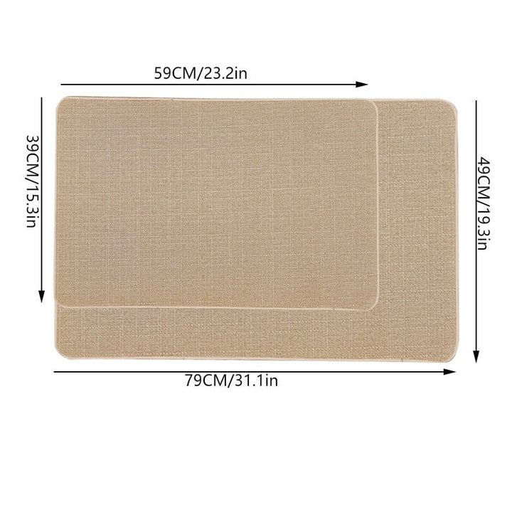 Indoor Doormat with Textured Woven Surface and Rounded Corners for Entryway Rugs