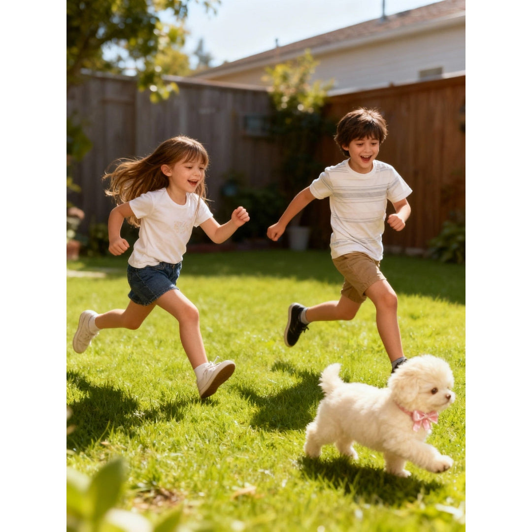 Interactive Dog Toy with Realistic Plush Design and Durable Stuffed Body